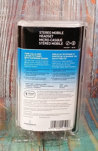 Plantronics Sound Innovation Stereo Mobile Headset - NEW - Picture 3 of 7