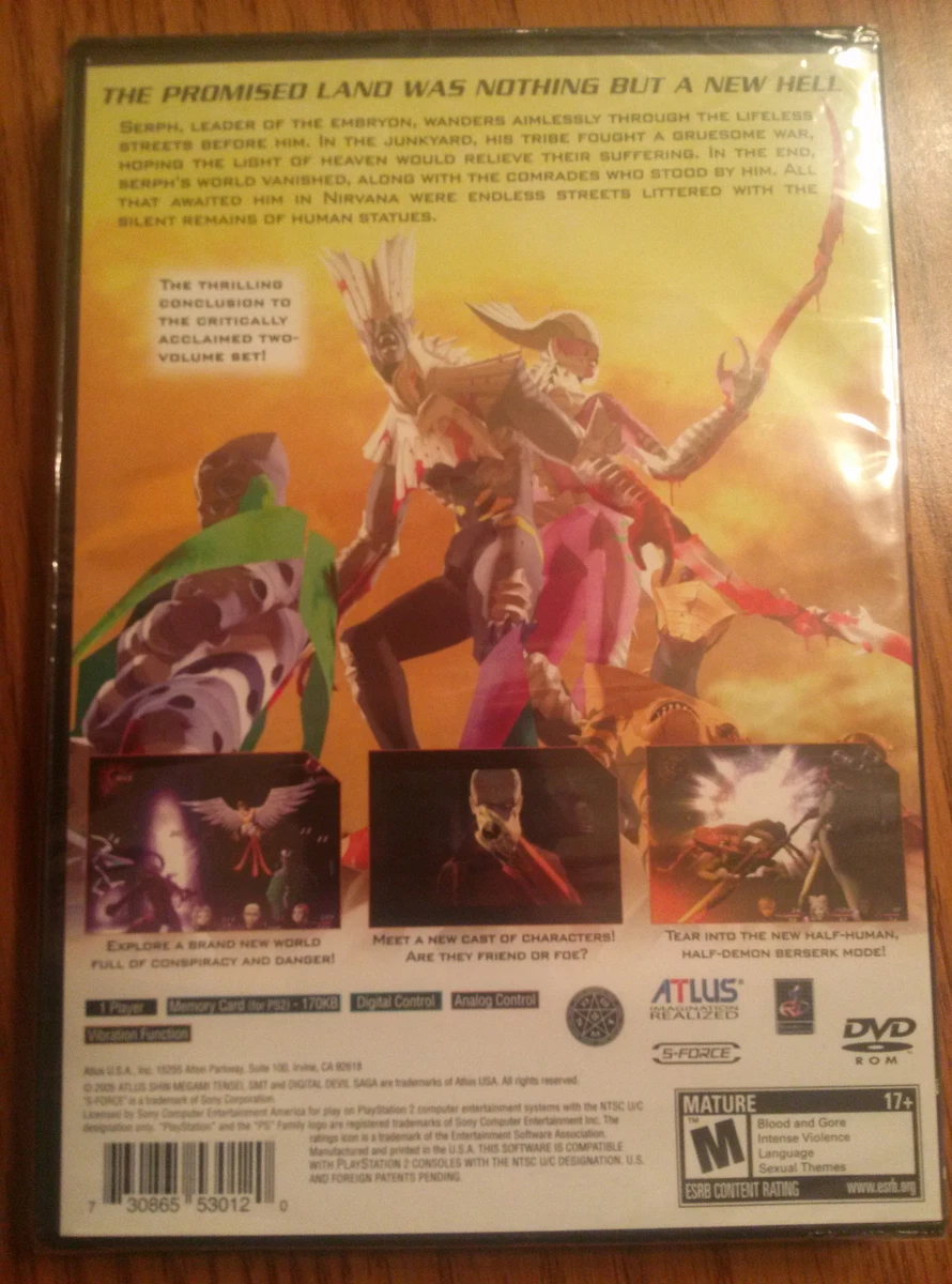 jogo shin megami tensei digital devil saga 2 ps2 orig. NOVO