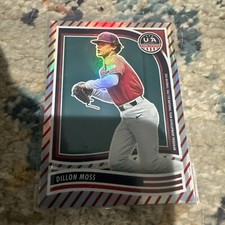 2024 Panini USA Stars & Stripes Red Stripes Parallel Dillon Moss Card # 167