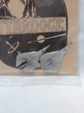 Stardock (2) Sci-Fi Space Ship Plane Metal Miniatures 3/4"