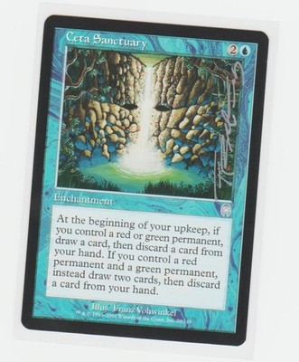 Magic the Gathering ~ Ceta Sanctuary ~ M/NM ~ Apocalypse ~  Signed by Artist