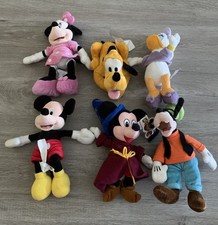 Disney Mickey Minnie Pluto Goofy Plush Dolls Stuffed Toy Set of 6