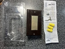 leviton 6606 single pole touch dimmer switch brown frame gold face