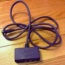 Genuine ATI 8-Pin Mini Pin TO 4 PIN S-Video 3 RCA Component Adapter Purple
