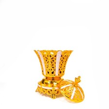 LTC Al Haramain Pearl White Enamel Gold Luxury Burner Small GIB031
