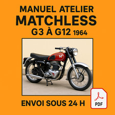 Manuel Atelier Matchless G3 à G12 1964 Revue Technique Moto Français RMT CD PDF
