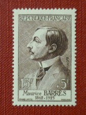 FRANCE 1956 15fr+5fr Barres National Relief Fund vf MINT never hinged SG 1295