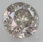 1.00 Carat Fancy Silver Round Brilliant Natural EARTH MINED Diamond 5.96mm VIDEO — photo 3