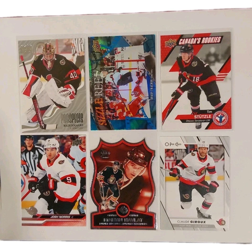 OTTAWA SENATORS 40 CARD LOT - BOBBY RYAN JERSEY CARD, NORRIS OUTBURST SILVER  - Image 3 of 4