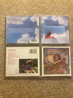 John McCutcheon LOT: Mail Myself To You & Sprout Wings And Fly (CD, 1992) RARE