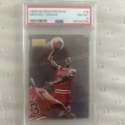 SkyBox 1996-97 Premium Michael Jordan #16 Chicago Bulls PSA 8 Graded Card