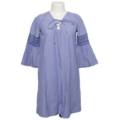 Primark, Kleid, Größe: 36, Blau/Weiß, Baumwolle/Polyester, Streifen, Damen #JMB