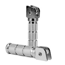 360035 PEDANINE POGGIA PIEDI PASSEGGERO ALLUMINIO CNC D.8MM + MOLLE GILERA GSM 5