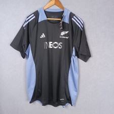 BNWT Adidas All Blacks Mens Size XL Slim Fit Short Sleeve Aeroready Top