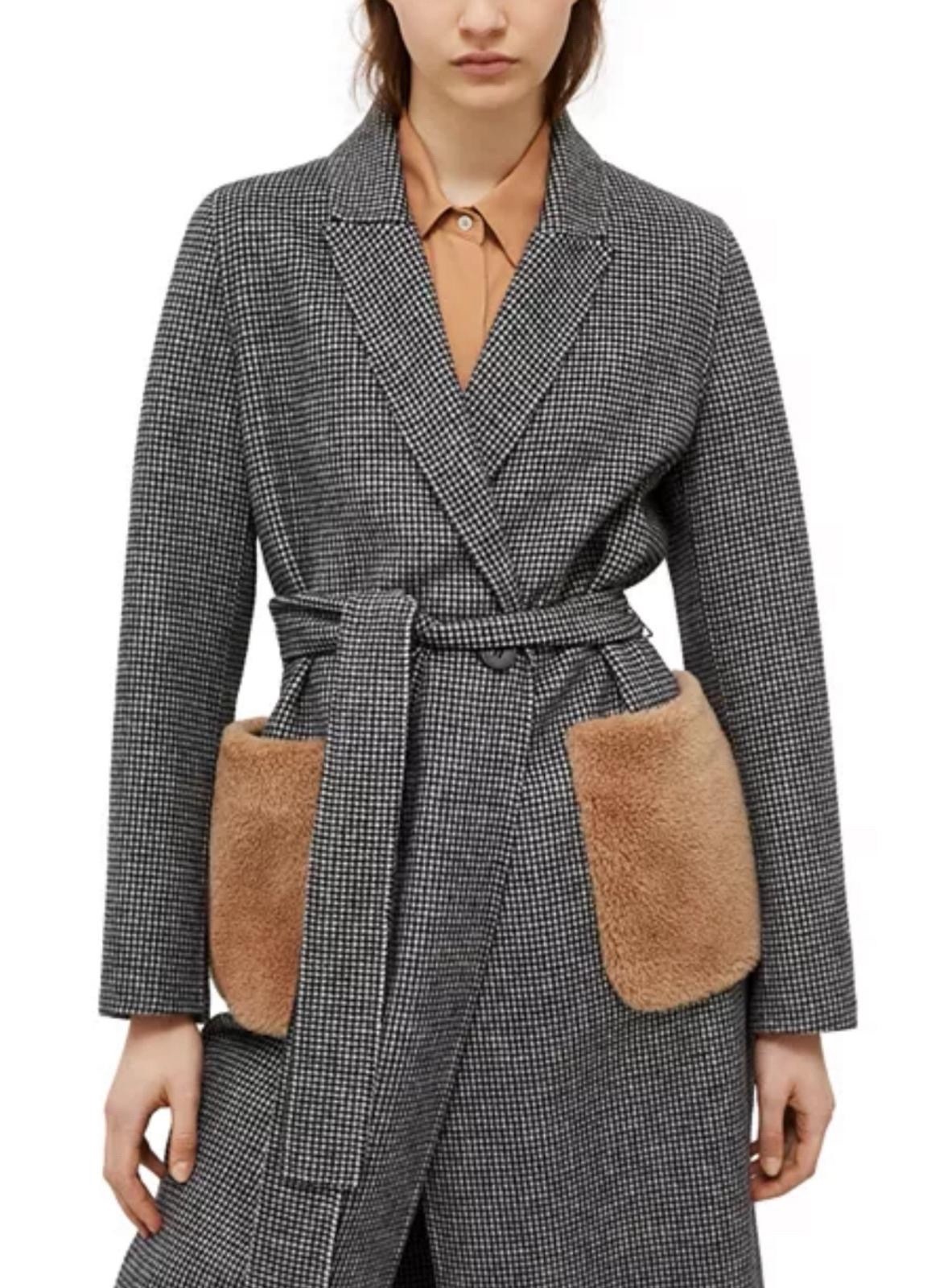 🔥 Max&Co By MAX MARA Coat🔥Lana Long Wool Plush Coat Grey IT44_FR42_EN40 image 6