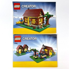 Lego Creator Lot of 2 Instruction Manuals Books Only 5766 x 2 Log Cabin 5771 x 3