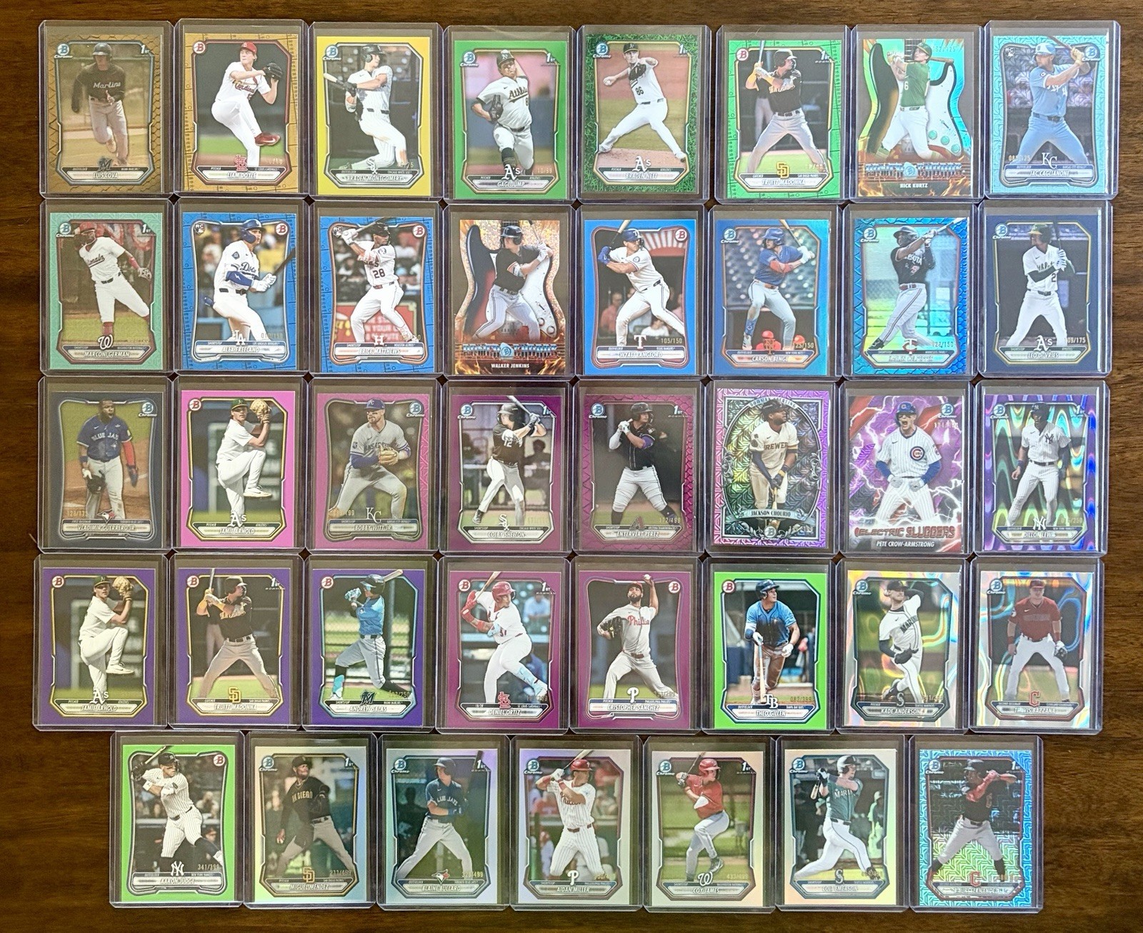 Lot of Forty-Eight (48) 2026 Bowman Chrome Baseball - 9 Autos and 39 Numbered view 3
