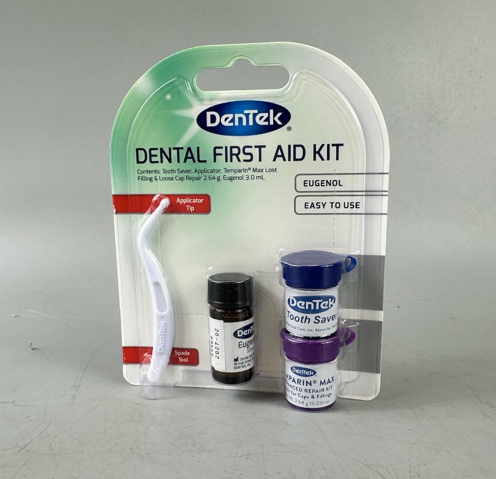 Dentek Dental First Aid Kit - Applicator, Tooth Saver, Temporary Filling Repair