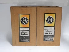 MATCHED PAIR NEW OLD STOCK GENERAL ELECTRIC 8163 / 3-400Z TRIODE RF POWER TUBES