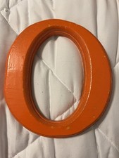Handmade Wooden Letter O Rustic Cottage Core Decor 7 1/4 by 6 1/4 inches
