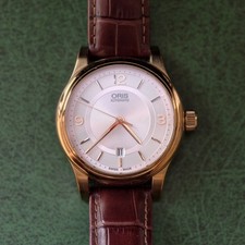 Oris Culture 7594-48 Men's Watch Automatic 41mm White Dial Date