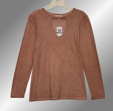 ULTRA FLIRT JR Large (10/11) Terra Cotta Cut-Out Top