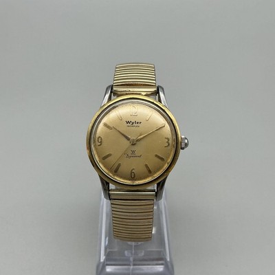 Vintage Wyler Mens Watch 32mm Two Tone Incaflex Dynawind  display picture 1
