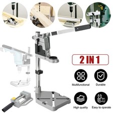 Bench Pillar Drill Pedestal Stand 2in1 Set with Clamp and Drill Press Vice Tool