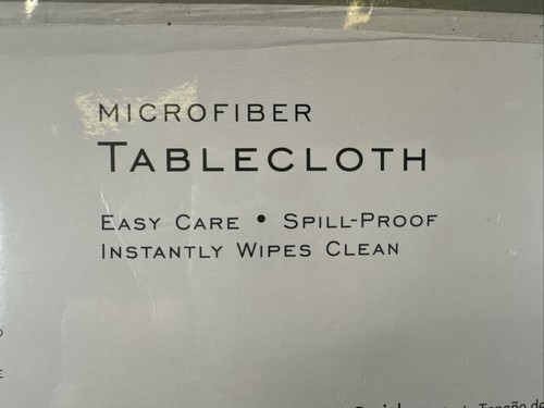Wamsutta Microfiber Tablecloth 60" Round Spill Proof Bed Bath & Beyond BLACK New - Picture 13 of 17