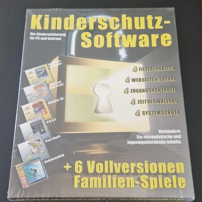 UTECH Kinderschutz-Software CD Deutsch + 6 Familien-Spiele SOFTEX 761 Windows PC - Bild 1 von 3