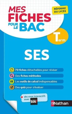 Mes Fiches pour le BAC Sciences Economiques et Socilaes Term By 