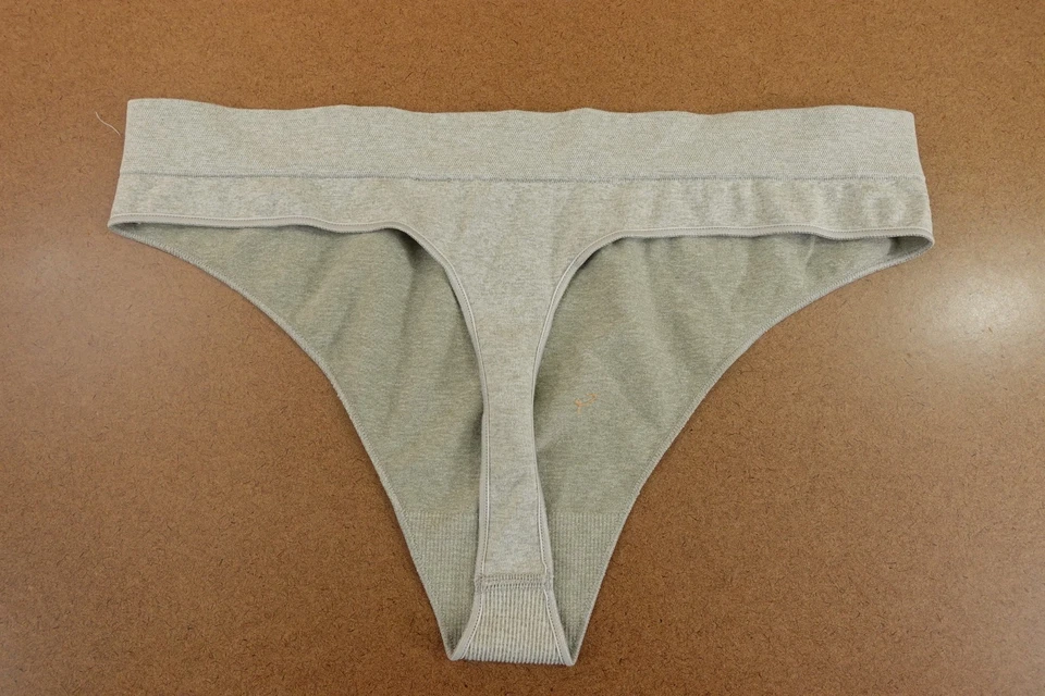 Adidas Mujer Talla XL Gris Brezo Logo Cintura Tanga Panty Nuevo Foto 4 de 4