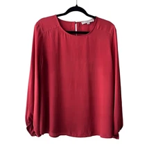Loft Women’s Long Bell Sleeve Pullover Blouse Top Size M