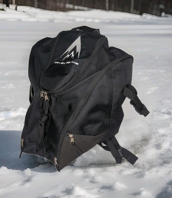 Seven Peaks Ski Snowboard Gear Boot Bag Backpack 3 Pockets Competition Black LRG