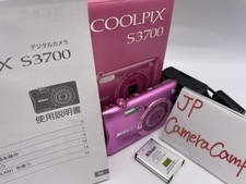 READ Nikon COOLPIX S3700 pink 8x Optical Zoom Compact Digital Camera B495
