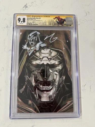 Amazing Spider-Man 63 Ex. Gold Va. CGC SS 9.8 Giang Sig & Sketch W/Custom Label