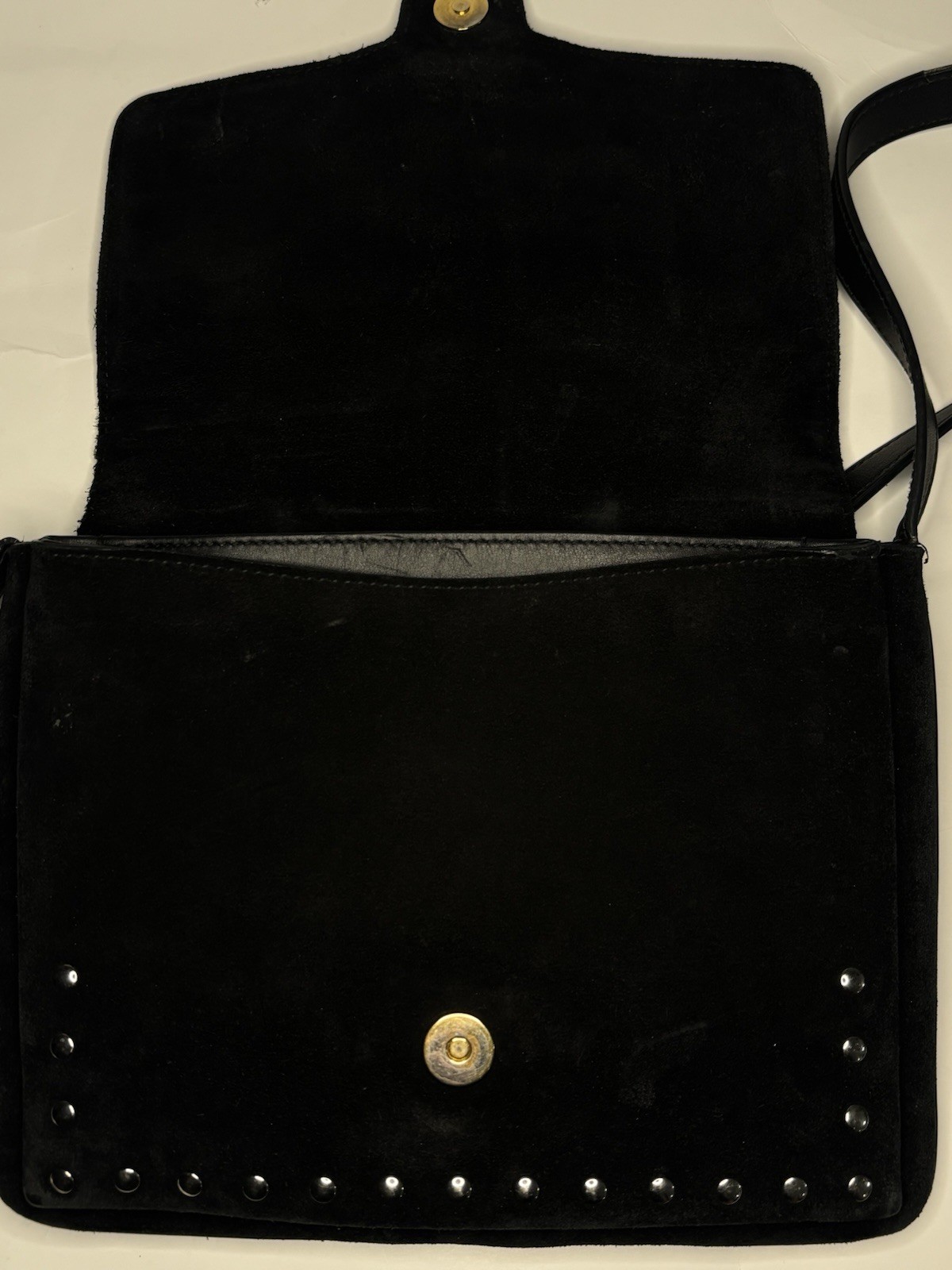 Gucci Suede & Python Arli Studded Shoulder Bag. A… - image 6