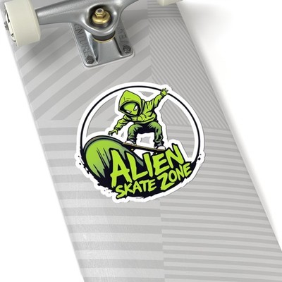 Alien Skate Zone - Kiss-Cut Stickers