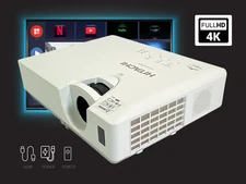 Bright 3LCD Projector for PowerPoint & Video Playback 2700 Lumens w/Accessories