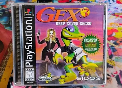 Gex 3 Deep Cover Gecko (Sony PlayStation 1,1999) PS1 CIB Complete Tested