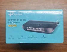 New TP-Link TL-SG1005D 5-Port Gigabit Ethernet Desktop Switch Black