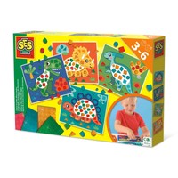 Ses Creative 14830 Dinosaurier Mosaik Lernset FüR Kinder - Mit 4 Gro (Us Import)