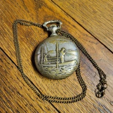 Arnex 17 jewel pocket watch incabloc swiss made Aged Patina Works,keeps GoodTime
