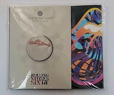 2022 The Rolling Stones Brilliant Uncirculated Coloured Five Pounds £5 coin