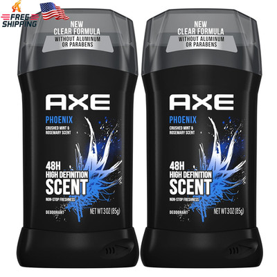 AXE Dual Action Deodorant Stick for Long Lasting Odor Protection, Phoenix Crushe