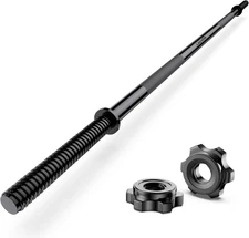 55" Weight Lifting Bar 1" Standard Straight Olympic Barbell Bar for Bench Press