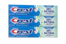 3x Crest Premium Plus Anti-Bacterial Toothpaste Smooth Peppermint Flavor 7.0 oz
