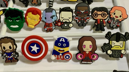 Lot Of 77 Croc Shoe Pins Charms Star Wars Pokémon Naruto DC Marvel Potter - Picture 9 of 12