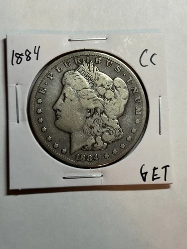 1884-CC Morgan Silver Dollar VF Tough Date Circulated CC