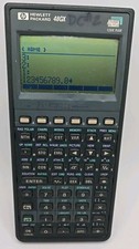HP 48GX Graphing Calculator NO BATTERY/CARD COVER Tested Works SEE PHOTOS